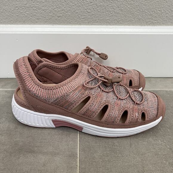 Orthofeet Laguna Womens 9.5D Pink Sneaker Knit Sandals Slip On Orthopedic Shoes - Picture 1 of 5